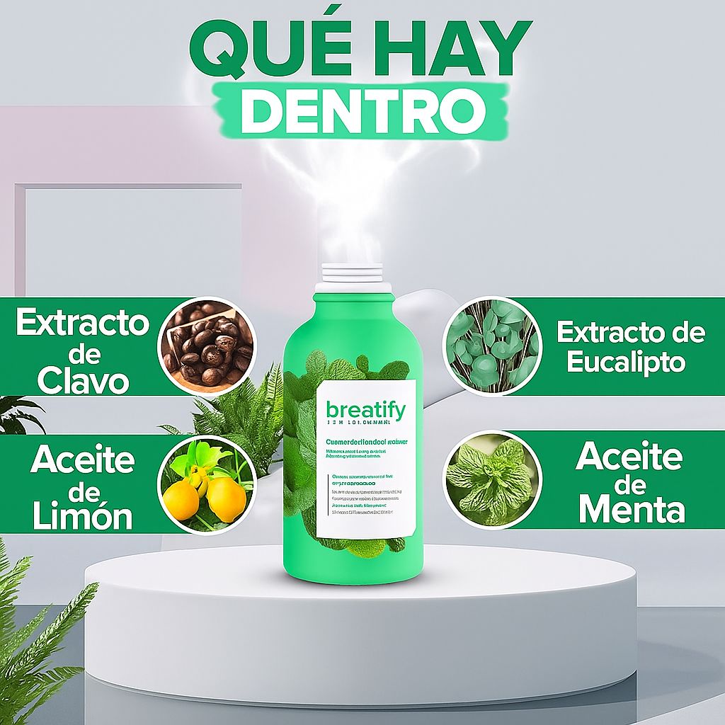DESPÍDETE DEL MAL ALIENTO BREATIFY + ENVÍO GRATIS